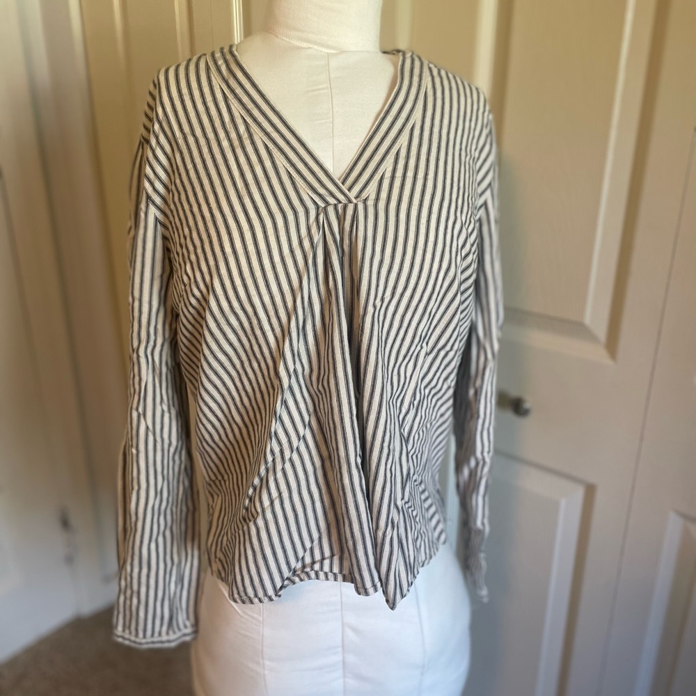 Point Sur Stripe Sleeve Blouse